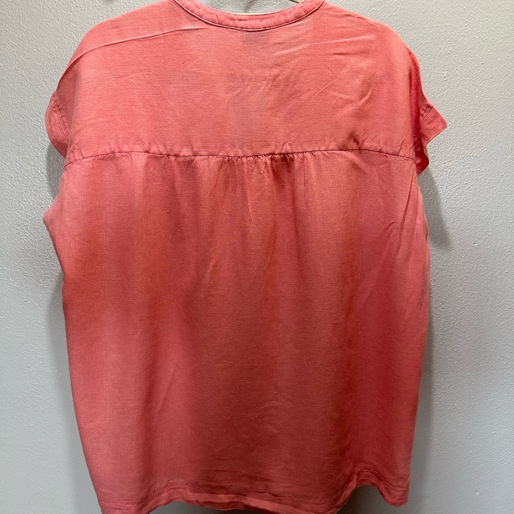 Splendid Pink Cap Sleeve Relaxed Blouse - Picture 2 of 8